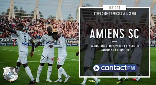 GAGNEZ VOS PLACES POUR LE MATCH AMIENS SC - DIJON FC