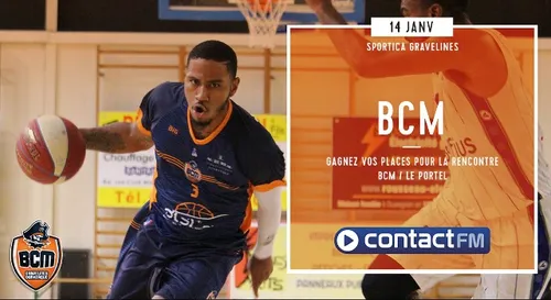 GAGNEZ VOS PLACES POUR LE MATCH BCM - LE PORTEL