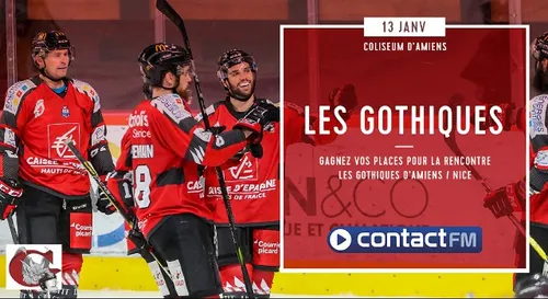 GAGNEZ VOS PLACES POUR LE MATCH LES GOTHIQUES D'AMIENS - NICE