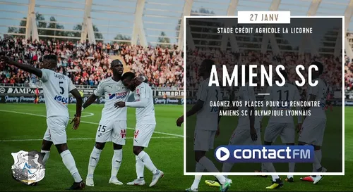 GAGNEZ VOS PLACES POUR LE MATCH AMIENS SC - OLYMPIQUE LYONNAIS