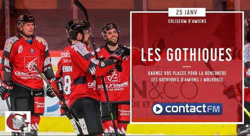 GAGNEZ VOS PLACES POUR LE MATCH LES GOTHIQUES D'AMIENS - MULHOUSE