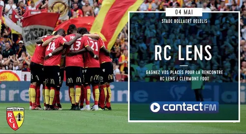 GAGNEZ VOS PLACES POUR LE MATCH RC LENS / CLERMONT FOOT