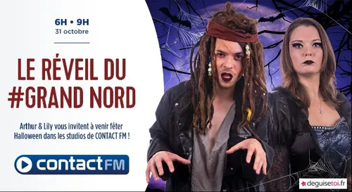 HALLOWEEN DANS LES STUDIOS DE CONTACT FM