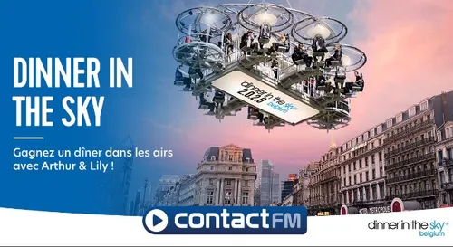 GAGNEZ VOTRE DÎNER DANS LE CIEL DE BRUXELLES AVEC DINNER IN THE SKY...