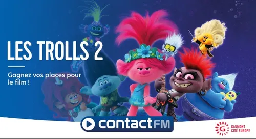 GAGNEZ VOS PLACES DE CINÉMA POUR LE FILM "LES TROLLS 2 - LA TOURNÉE...