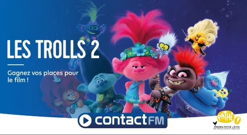 GAGNEZ VOS PLACES DE CINÉMA POUR LE FILM "LES TROLLS 2 - LA TOURNÉE...