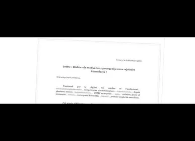 Il écrit «blablabla» dans sa lettre de motivation et décroche un CDI