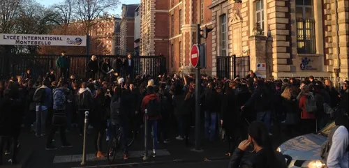 Lille : l'établissement Montebello bloqué par 300 lycéens ce matin