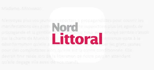 Un "gilet jaune" menace une journaliste de Nord Littoral