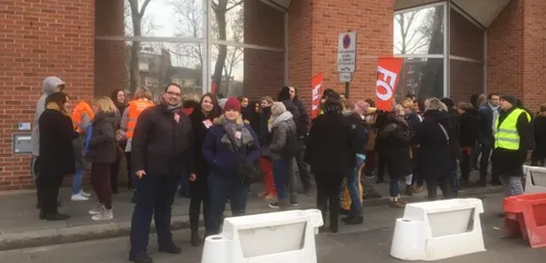 Amiens : manifestation des agents de la CAF ce matin