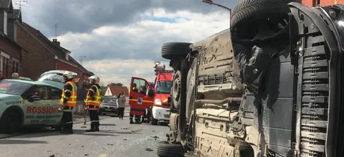 Tergnier (02) : accident spectaculaire ce jeudi après-midi