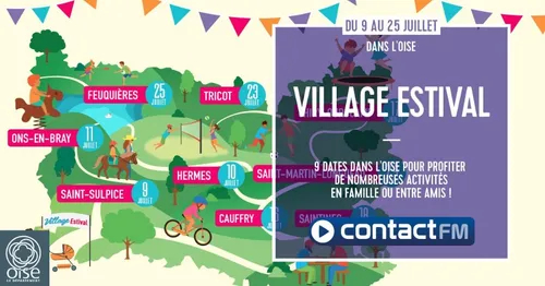LE VILLAGE ESTIVALE DE L'OISE AVEC CONTACT FM