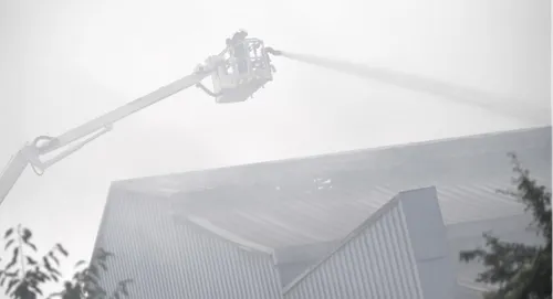 Denain : l'incendie chez Hainaut recyclage ne sera pas maîtrisé...