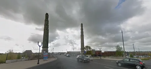 Le pont de la gare de Saint-Quentin, futur pont Jacques Chirac