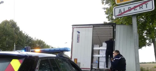 Des clandestins découverts dans un camion à Albert
