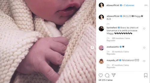 Alizée et Grégoire Lyonnet, parents d'une petite fille