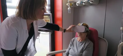 Douai : des casques de réalité virtuelle pour les patients du...