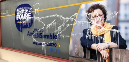 Amiens : le local de campagne de Brigitte Fouré dégradé cette nuit