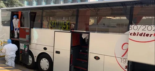 Coronavirus : un bus médicalisé transportant des malades obligés de...