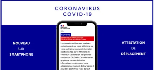 Confinement : le format numérique de l'attestation est disponible
