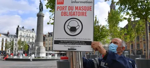 Les zones où le port du masque est obligatoire à Lille depuis...