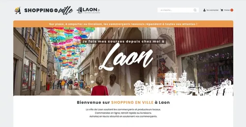 LAON - SHOPPING EN VILLE  UNE MARKETPLACE POUR FAIRE SES COURSES...