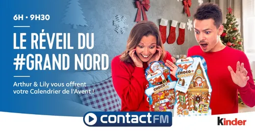 GAGNEZ VOTRE CALENDRIER DE L'AVENT "KINDER" SUR CONTACT FM !