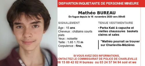 Un jeune de 15 ans porté disparu à Charleville-Mézières