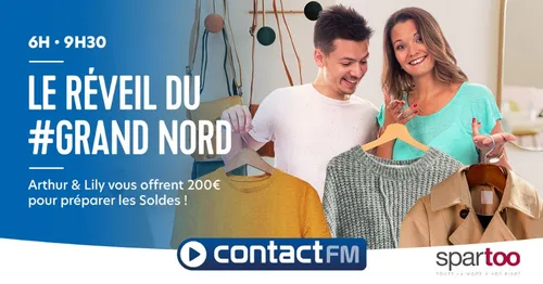 GAGNEZ 200€ POUR PRÉPARER LES SOLDES AVEC SPARTOO SUR CONTACT FM !