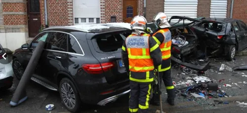 Plusieurs voitures détruites après une course-poursuite à Amiens