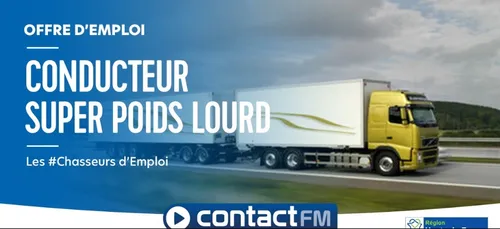 Offre d'emploi: conducteur SPL