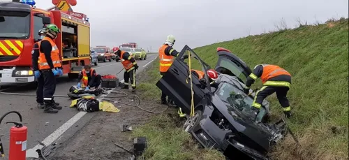 Grave accident de la route à Solesmes ce matin