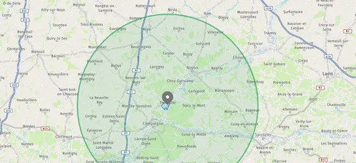Calculez votre périmètre de déplacements autorisés, jusqu'à 30km...