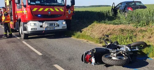 Somme : un motard tué dans un accident près de Moreuil
