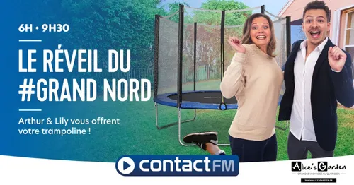 GAGNEZ VOTRE TRAMPOLINE AVEC ALICE'S GARDEN SUR CONTACT FM !