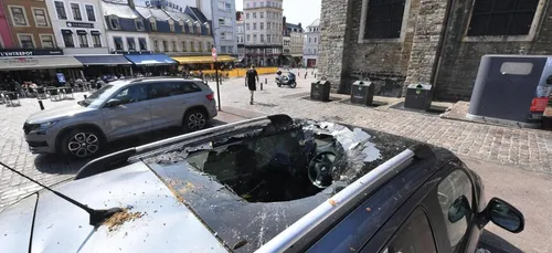 Une benne a ordure éventre une voiture à Boulogne-sur-Mer
