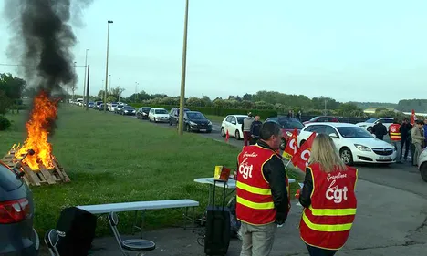 Grosse perturbation ce matin à l’entrée de la centrale nucléaire