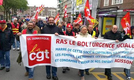 Loi Travail : faible mobilisation cet après-midi à Dunkerque
