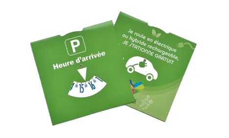 Un disque vert offrira 2 heures de stationnement gratuit… aux...