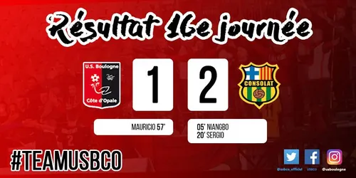 Boulogne chute à domicile face à Consolat