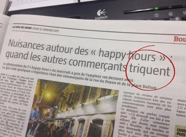 La faute de frappe de La Voix du Nord qui nous a fait beaucoup rire