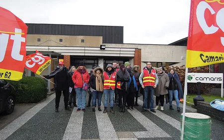 Des salariés du centre d'appels Camaris sont en grève