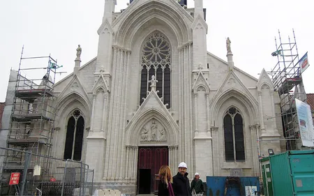Les travaux sont loin d’être terminés à l’église de l’Immaculée...
