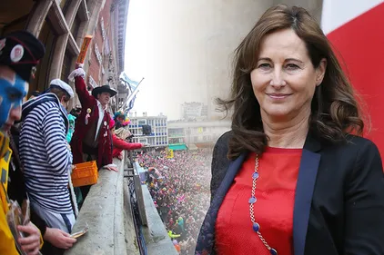 Ségolène Royal au balcon de la mairie pour la visscherbende !