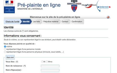 Pour déposer une plainte, pas besoin forcément de vous déplacer...