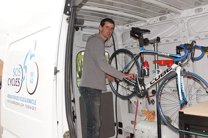 SOS Cycles 62-59 propose de réparer votre vélo à votre domicile