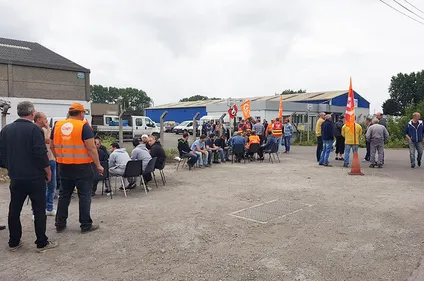 Les salariés de l’entreprise ADF – Tarlin mobilisés ce matin à St...