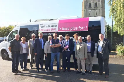 Patrick Kanner poursuit son tour du Nord dans le cadre de sa...