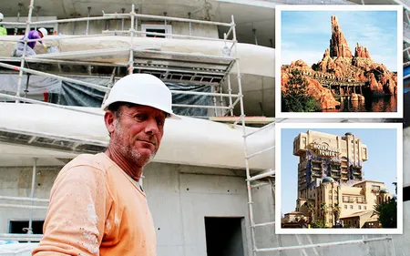 Après les décors de Disneyland, il façonne les balcons des...