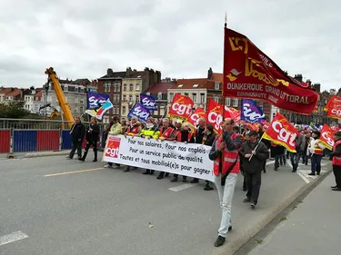 Belle mobilisation de la fonction publique cet après-midi à Dunkerque